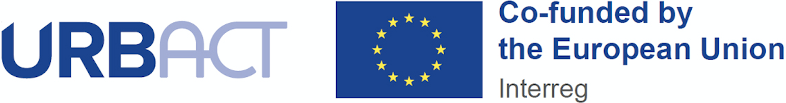 URBACT and co-funded by the European Union, logotypes.